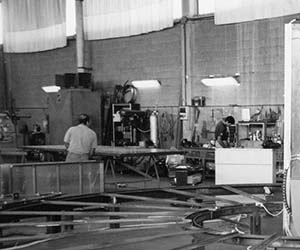 Production department of Fratelli Mazzola: vintage photo